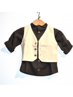 GILET BIANCO LATTE : Minimù